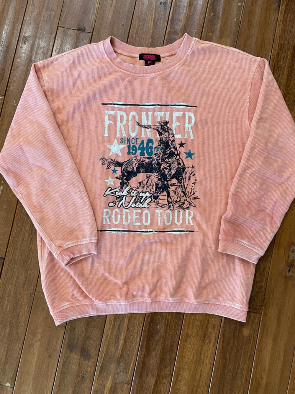 Pink Crewneck Sweatshirt - Rodeo Tour Graphic